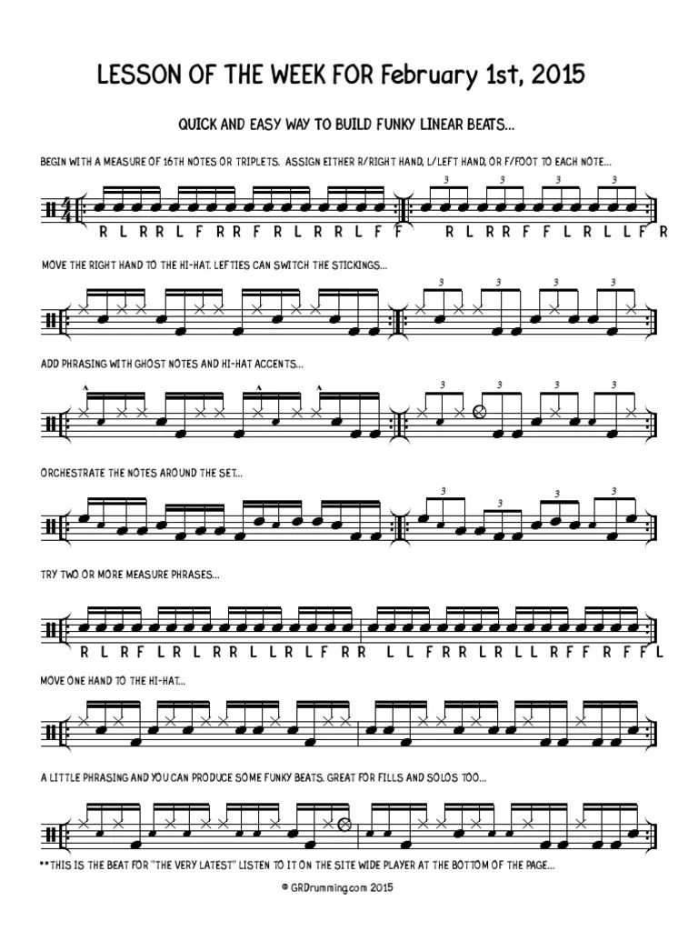 w5 Linear Beat Exercise PDF