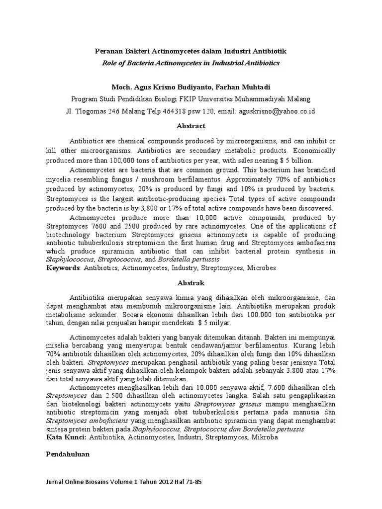 169139574JurnalPerananBakteriActinomycetesDalamIndustri