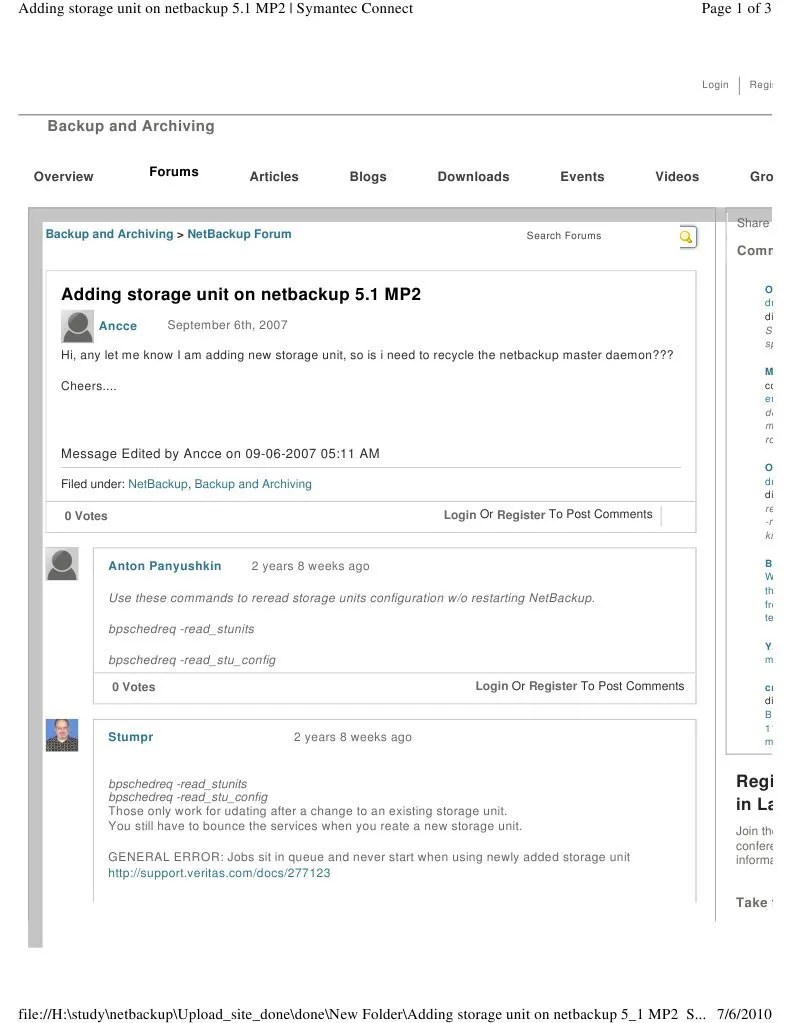 Adding Storage Unit On Netbackup 5 PDF Backup Utility Software