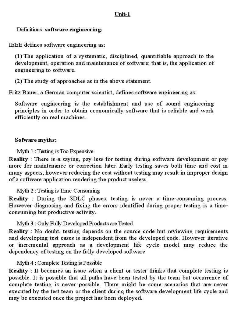 Software Engineering BCA 4th Semester PDF Software Development