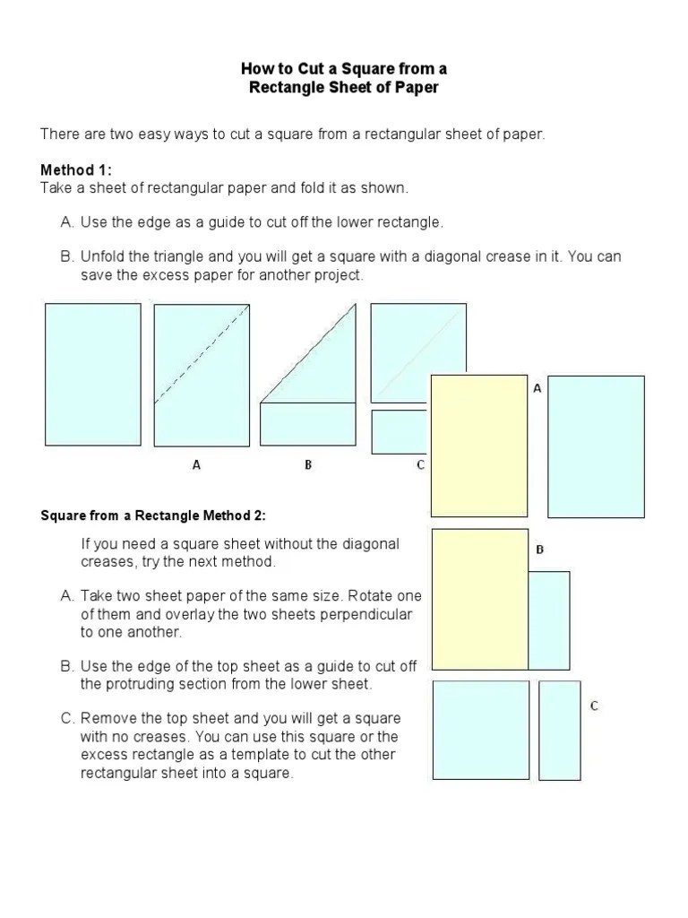 How To Cut A Square From A PDF