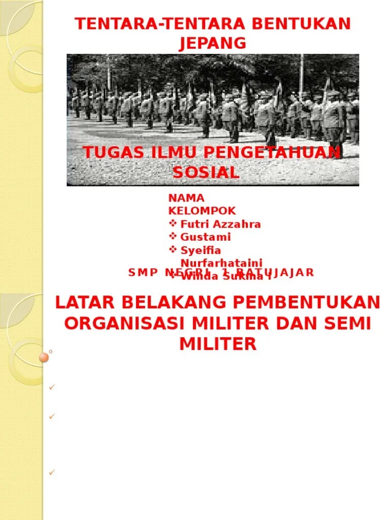 Organisasi Bentukan Jepang | PDF