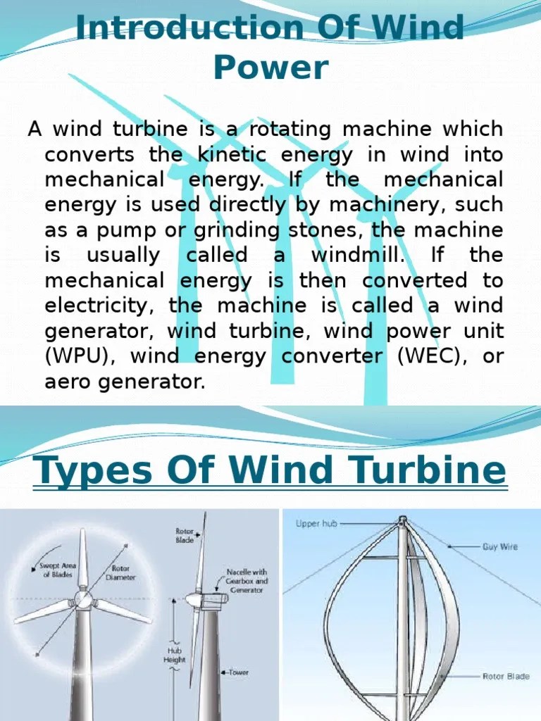 Wind Power Turbine Wind Turbine Induction