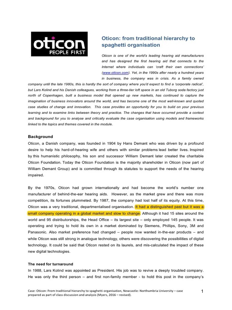 Oticon 2016 | PDF | Hearing Loss | Innovation