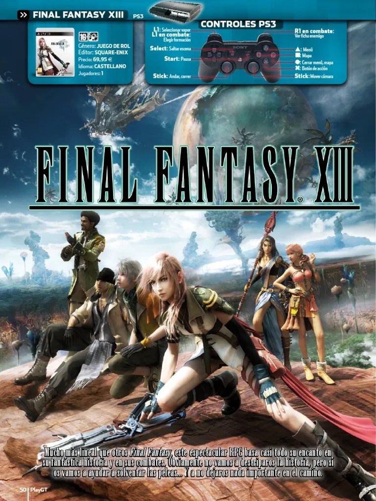 Final Fantasy XIII Playmania Guias Ocio Tecnología (general)