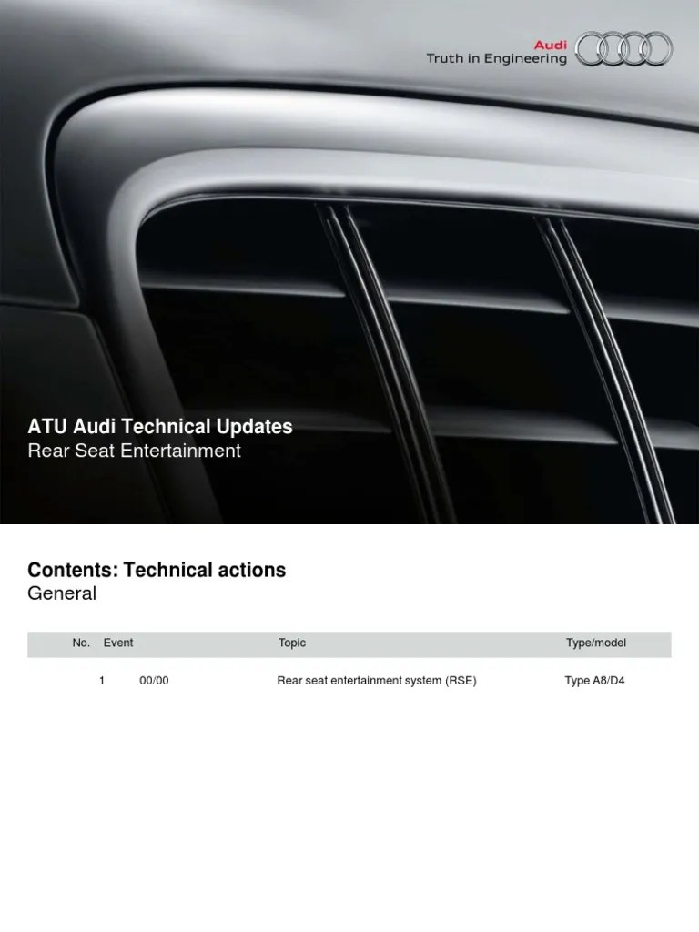 2011 03 Rear Seat Entertainment PDF | PDF | Headphones | Audi
