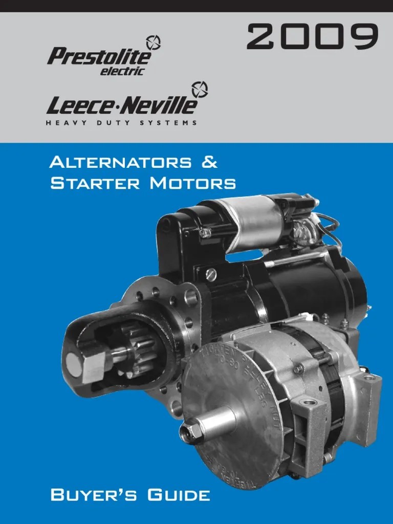 Prestolite AlternatorsStarters | PDF | Electrical Engineering