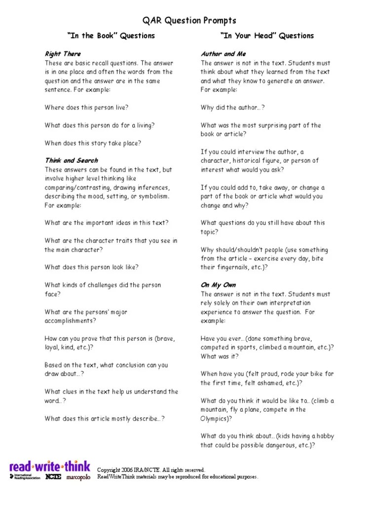 Qar Reading Questions Cognition Psychology & Cognitive Science