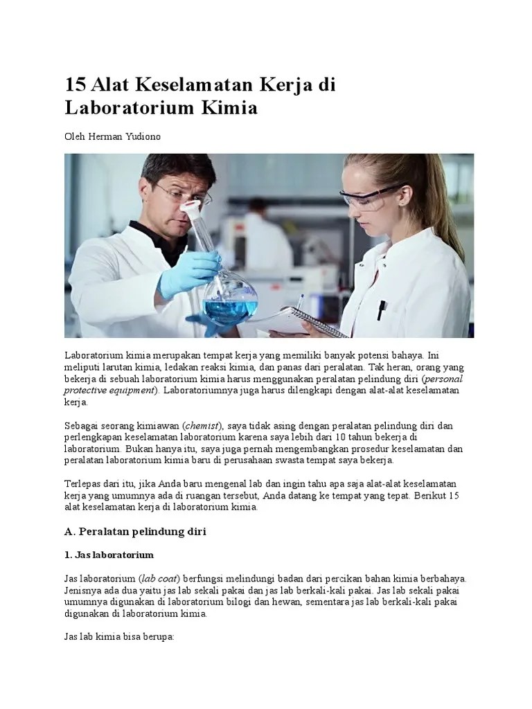 Mengapa Kita Perlu Memakai Jas Laboratorium Saat Bekerja Di