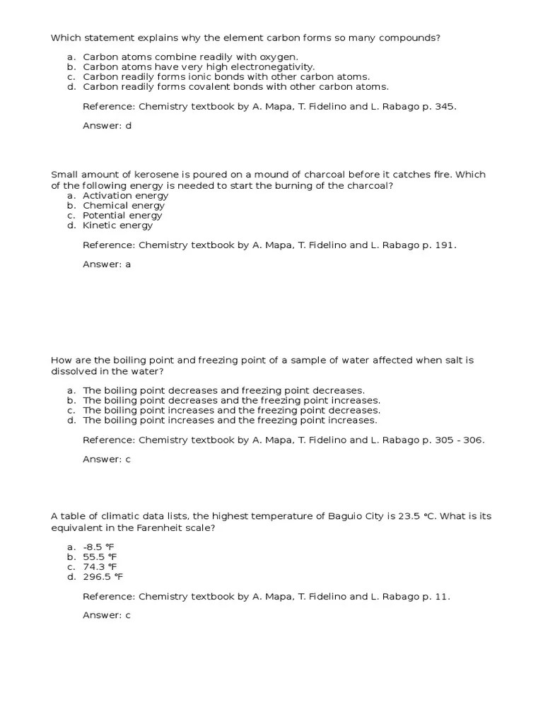 Which Statement Explains Why the Element Carbon Forms So Many Compounds