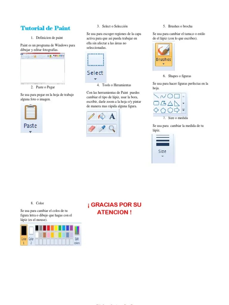 Tutorial de Paint PDF
