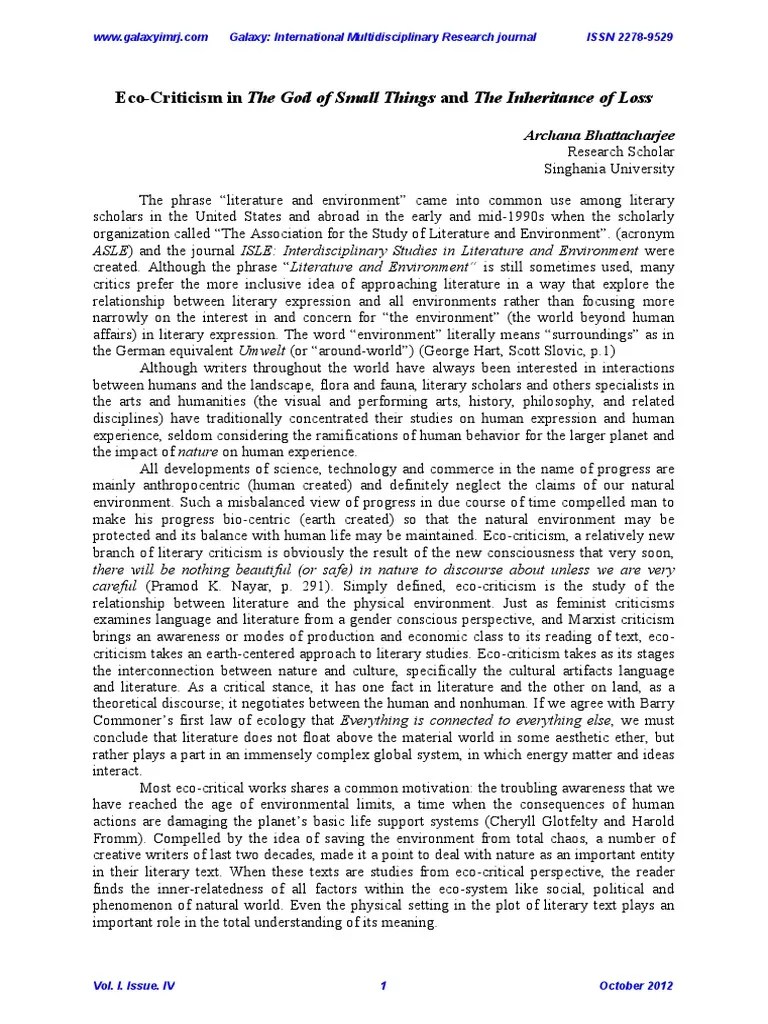 The God Of Small Things Chapter Summary 😀 The god of small things critical analysis. The God of Small Things