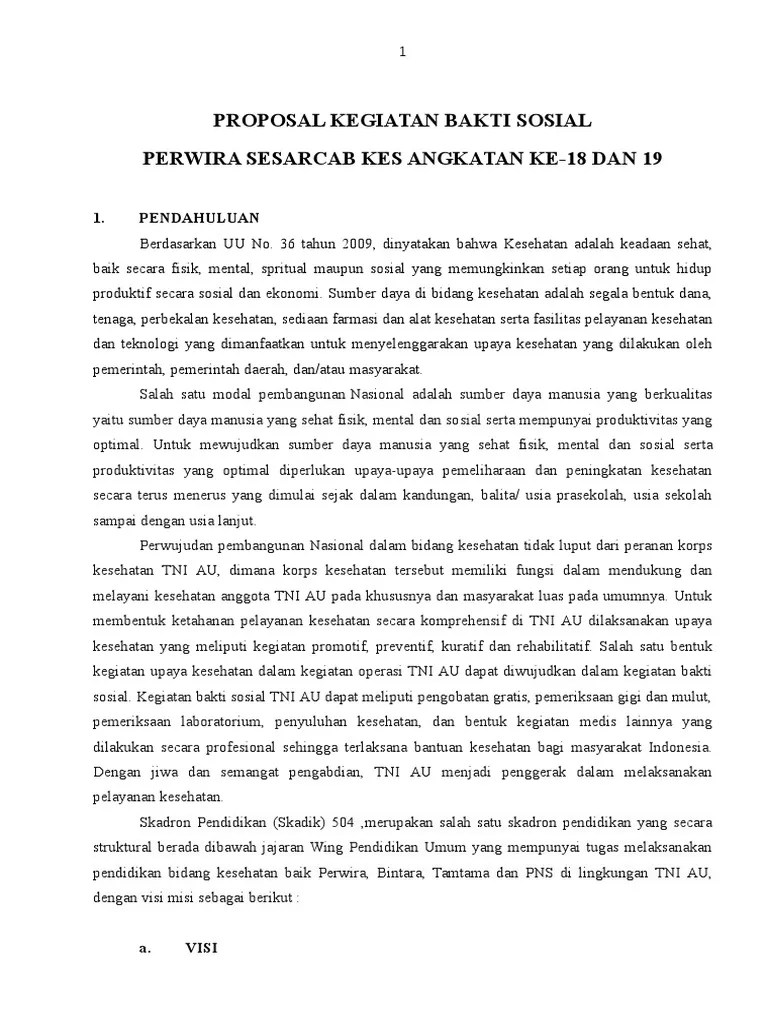 Proposal Kegiatan Bakti Sosial
