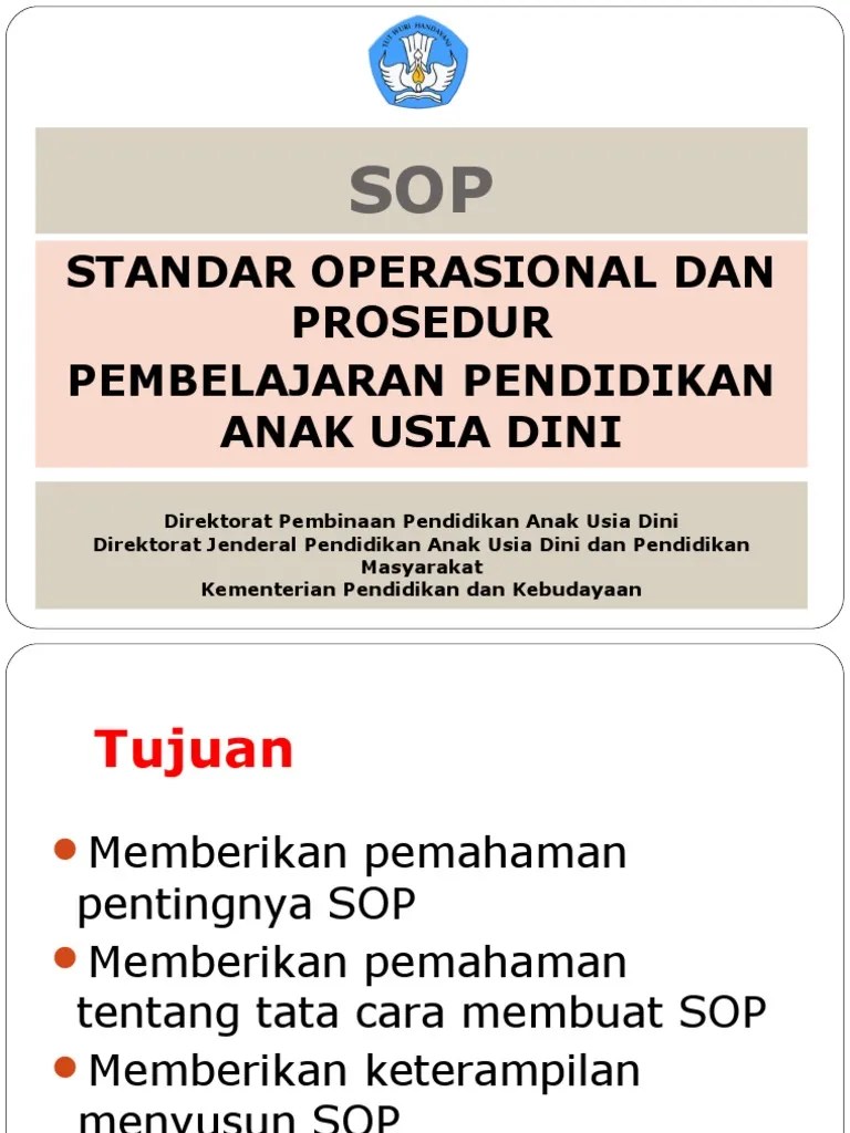 5 SOP Pembelajaran PAUD