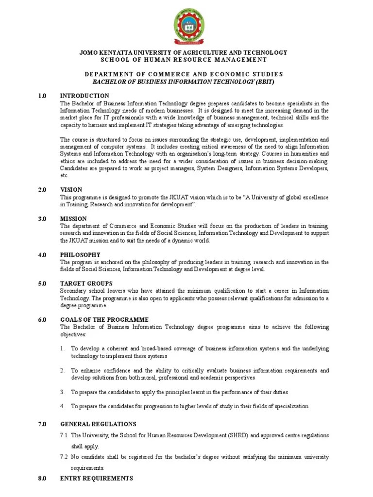 BachelorofBusinessInformationTechnology.doc Academic Degree