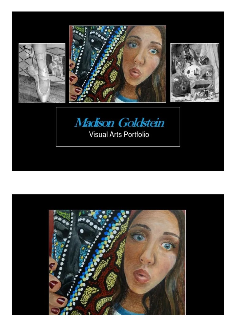 Portfolio Art Presentation PDF Conservation And Restoration Materials Art Media