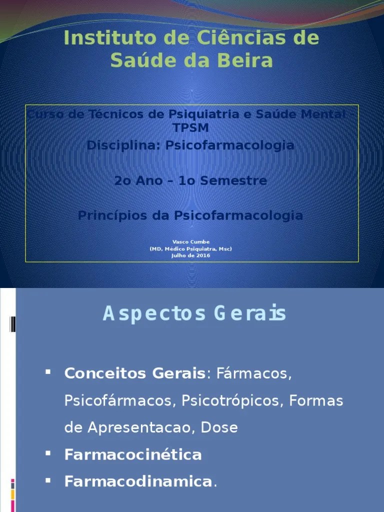 1 Principios Da Psicofarmacologia