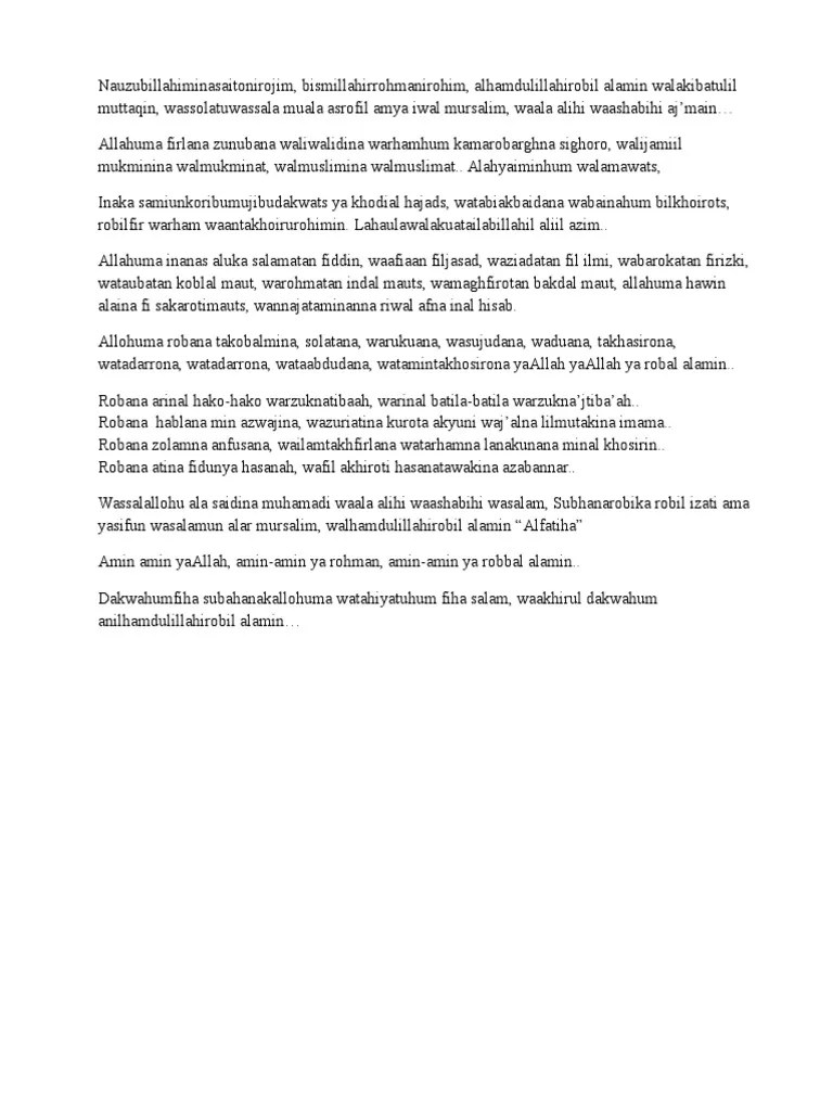 Dzikir Sesudah Solat | PDF