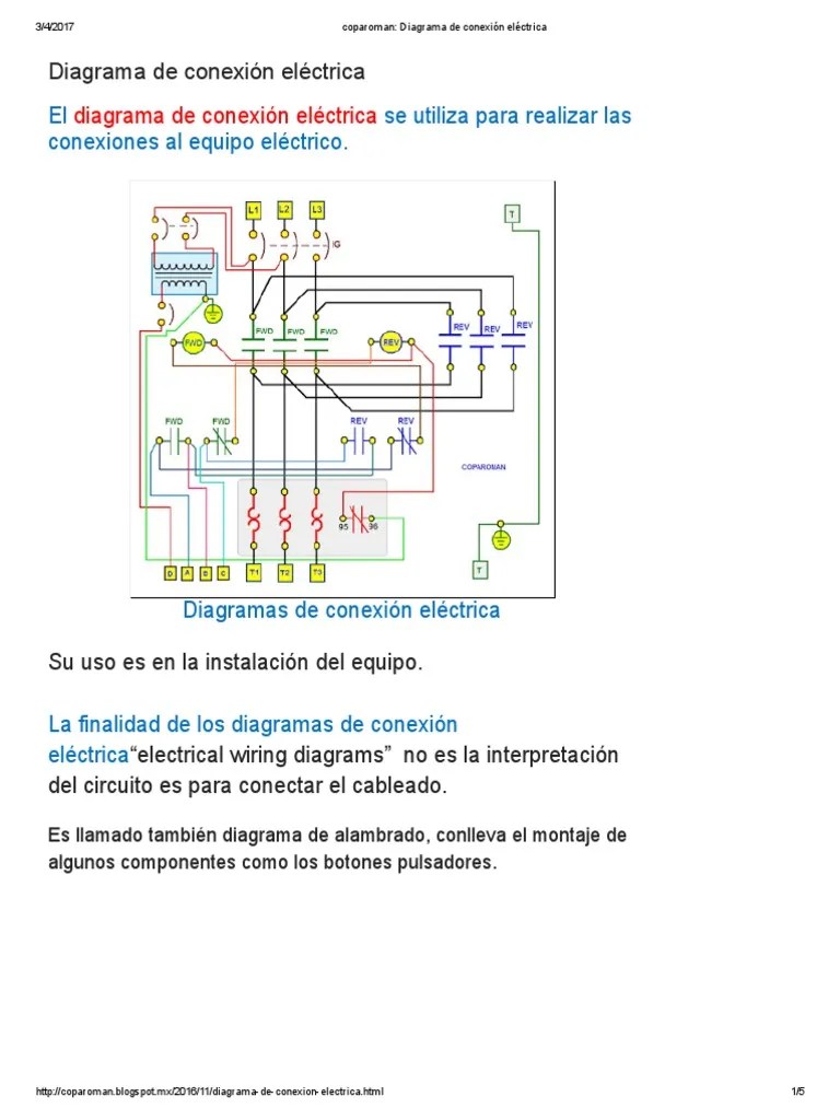 Coparoman - Diagrama de Conexión Eléctrica | PDF | Ingenieria Eléctrica