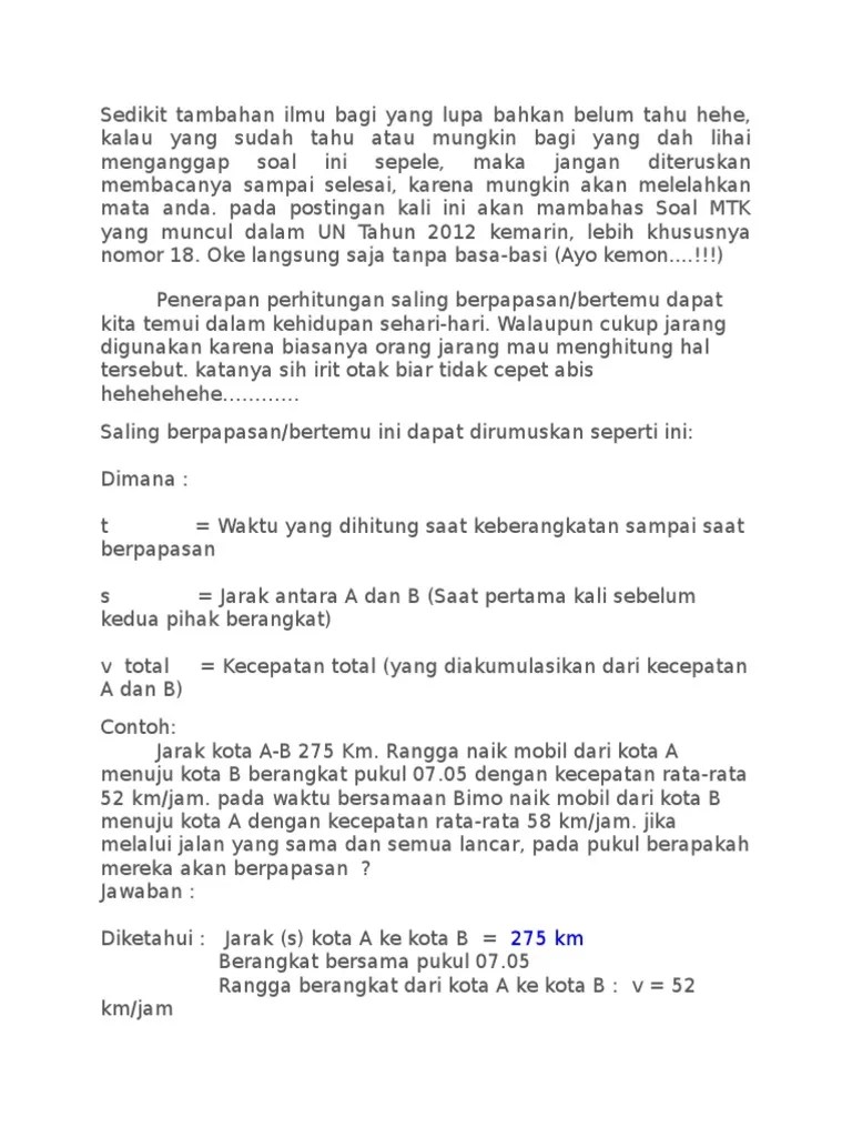 soal susul menyusul