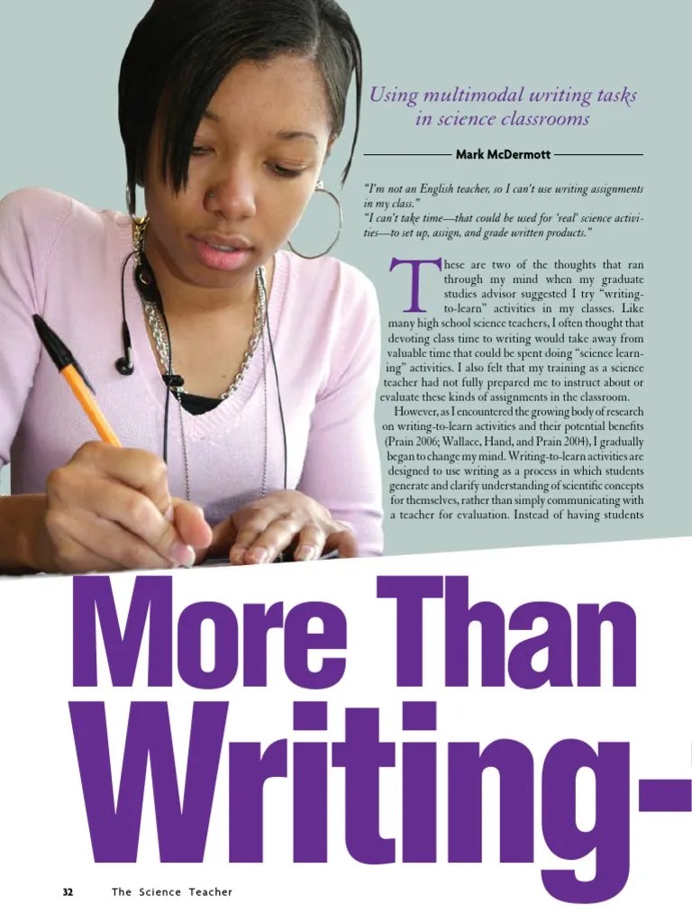 More Than WritingtoLearn PDF Educational Assessment Teachers