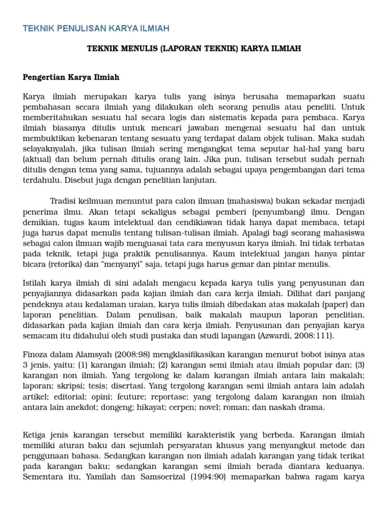 Karya Ilmiah Cerpen – Mudah