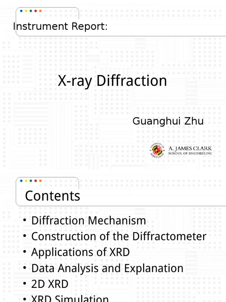 XRay Diffraction PDF X Ray Crystallography Diffraction