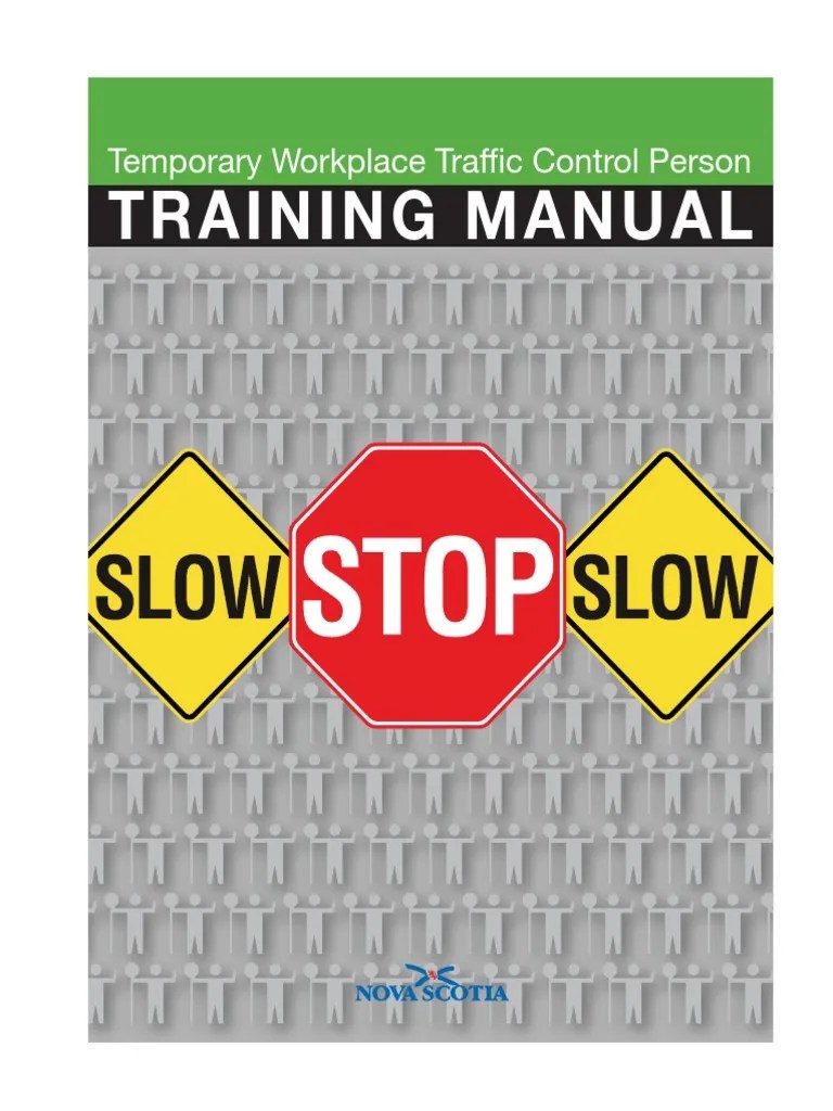 Traffic Control Training Manual Traffic Road Infrastructure