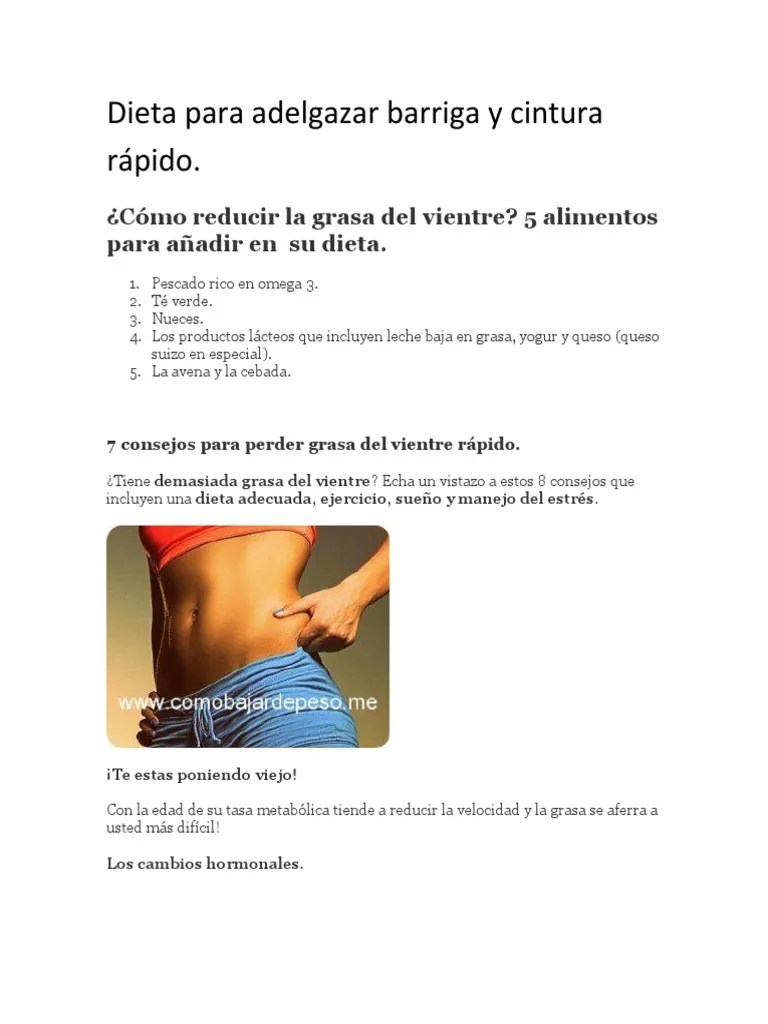 Dieta Para Adelgazar Barriga y Cintura Rápido.pdf Ejercicio físico