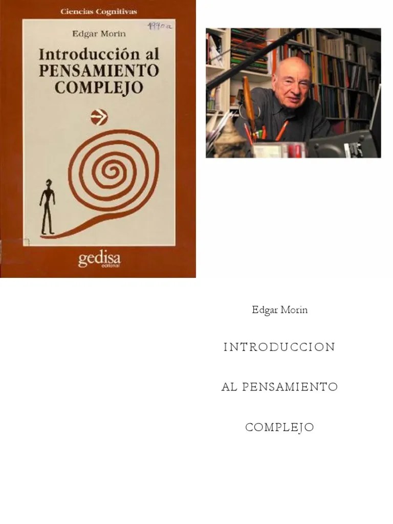 27 Introduccion Al Pensamiento Complejo Edgar Moran Complejidad