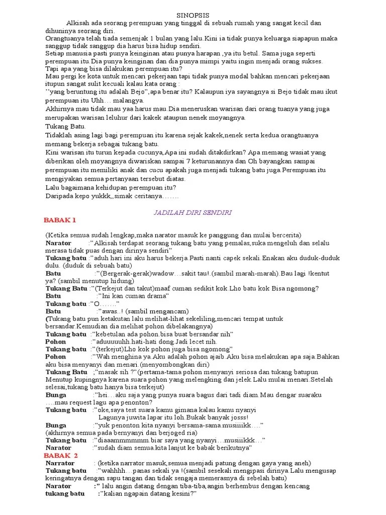 Contoh Naskah Drama Komedi 10 Orang Pemain - Mosaicone