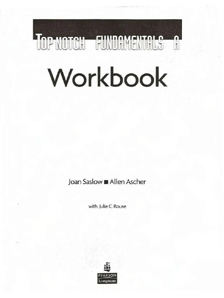 Top Notch Fundamentals Workbook PDF