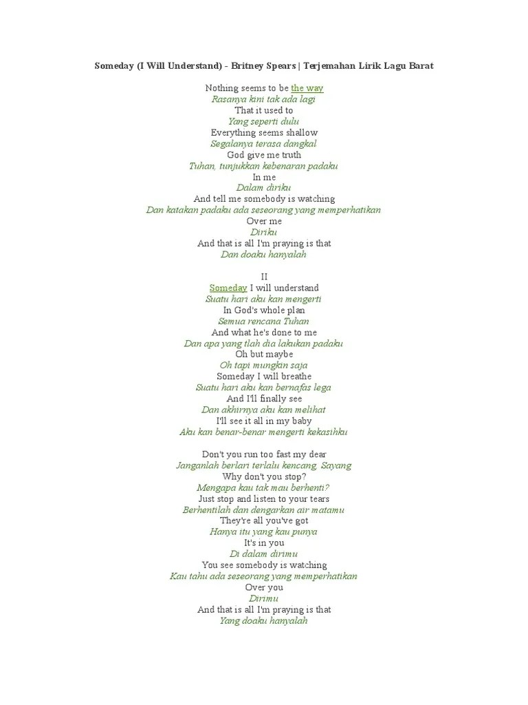 Lirik Lagu English | PDF