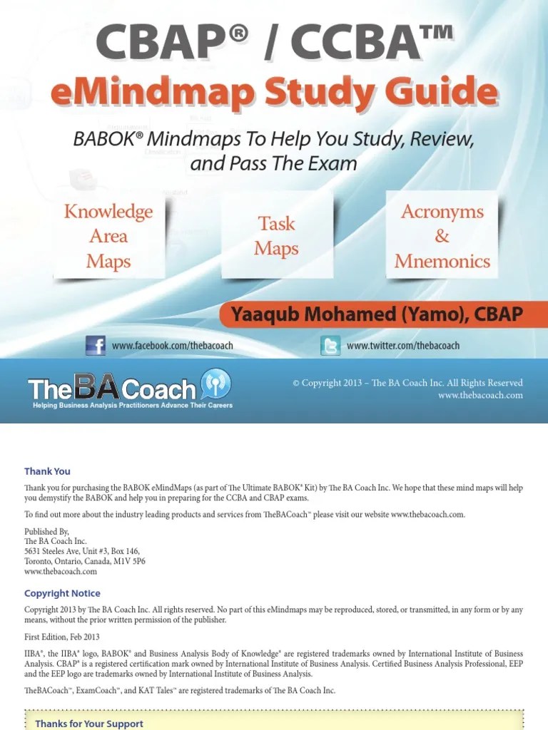 BABOK EMindmaps v1.0 Business Analysis Competence