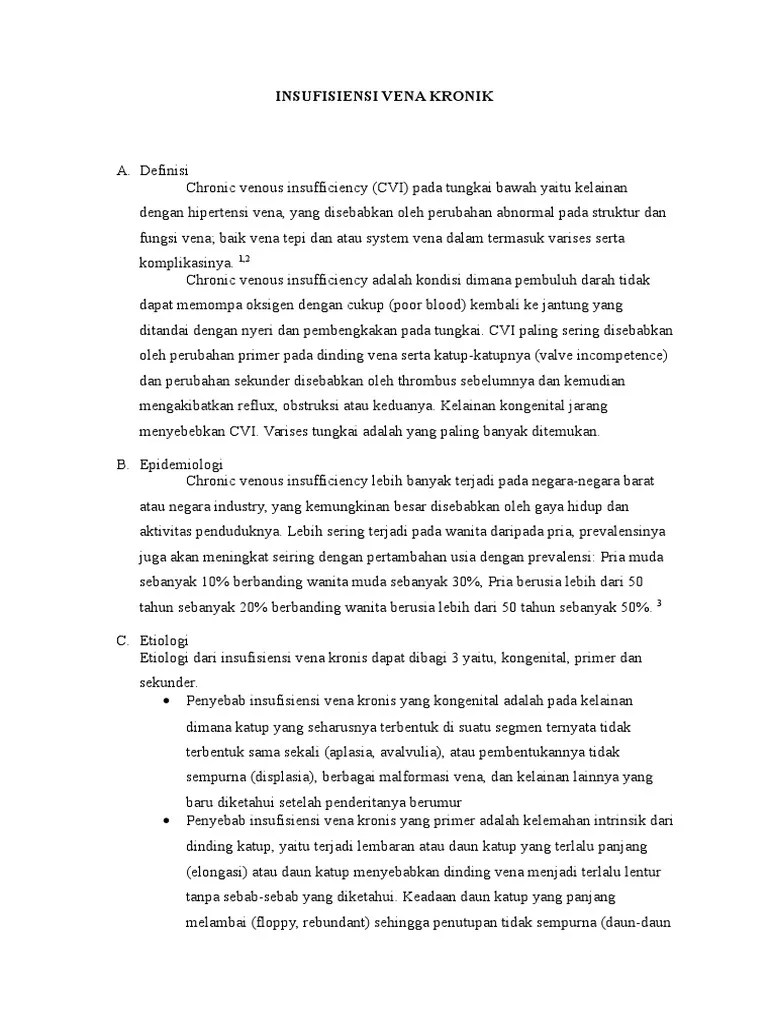 Insufisiensi Vena Kronik