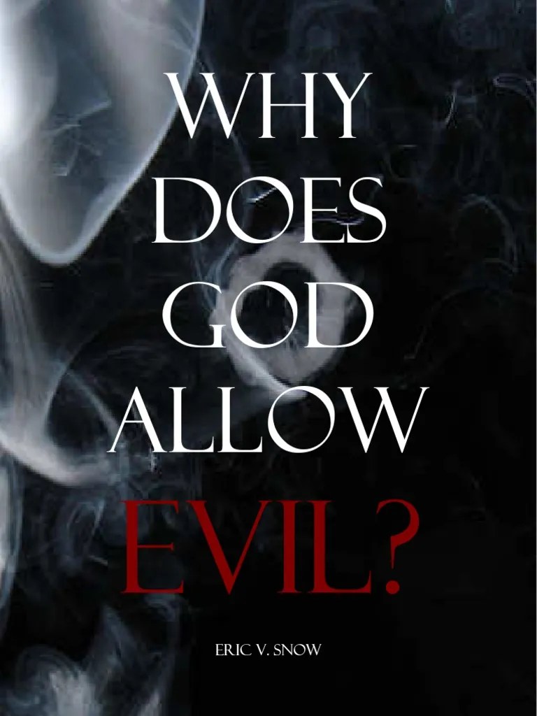 Why Does God Allow Evil? Books Of Samuel David Free