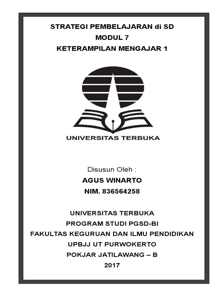 Strategi Pembelajaran Di Sd Modul 7