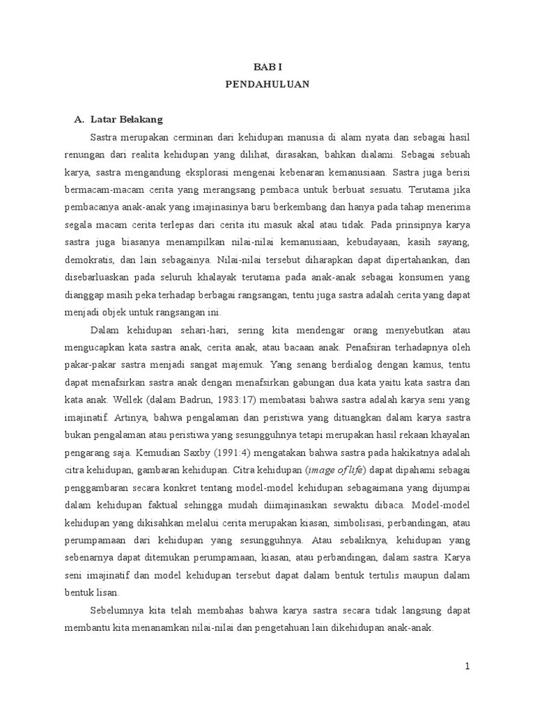 kontribusi sastra anak