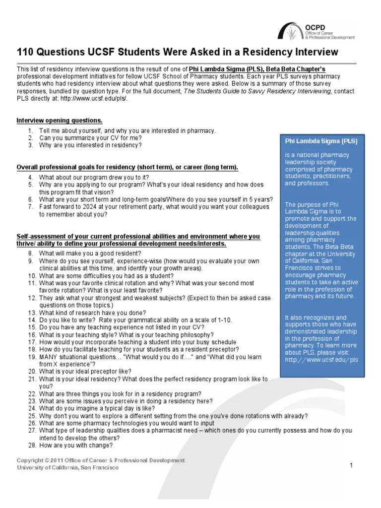 110QuestionsUCSFStudentsWereAskedinaResidencyInterview.pdf