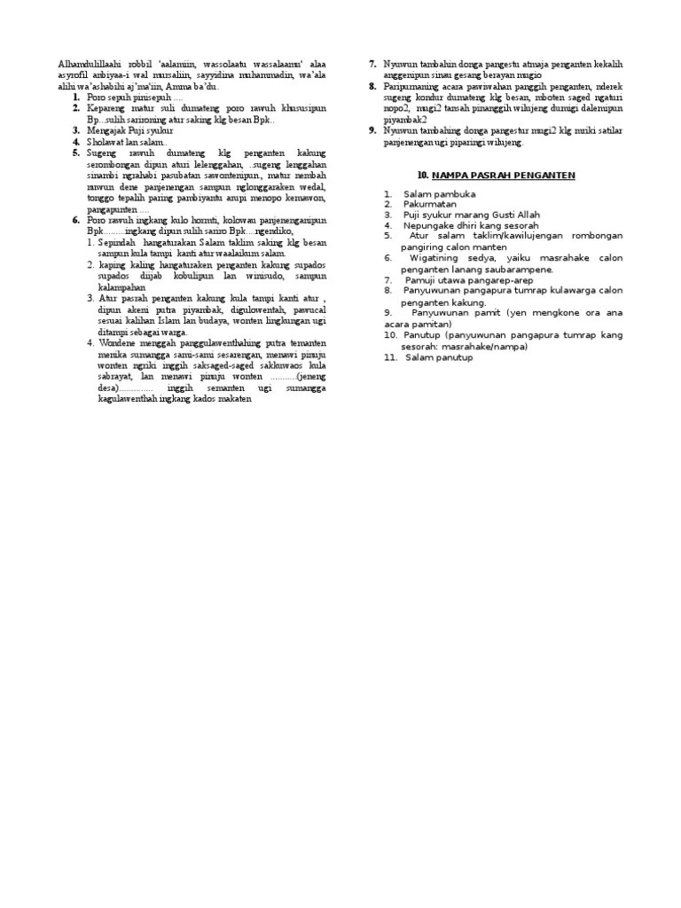 Atur Panampi Manten – Beinyu.com