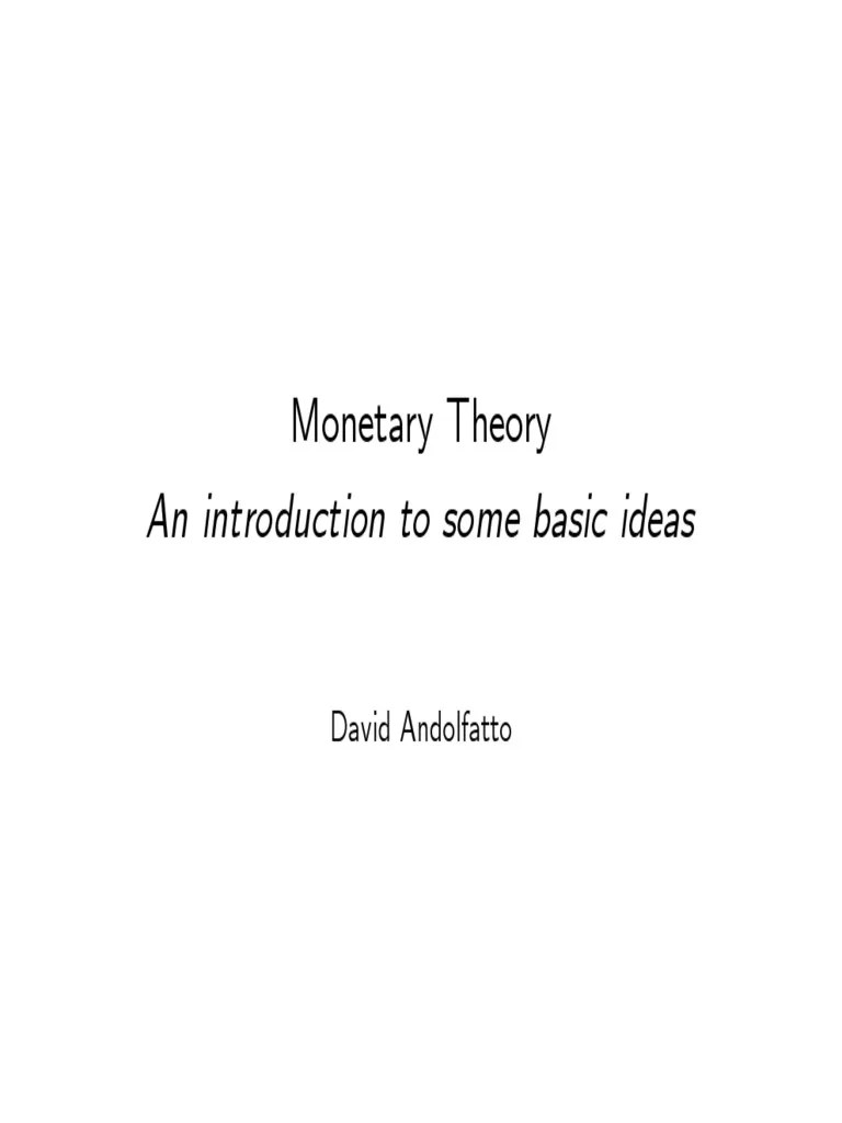 Barter Vs Money PDF Repurchase Agreement Barter