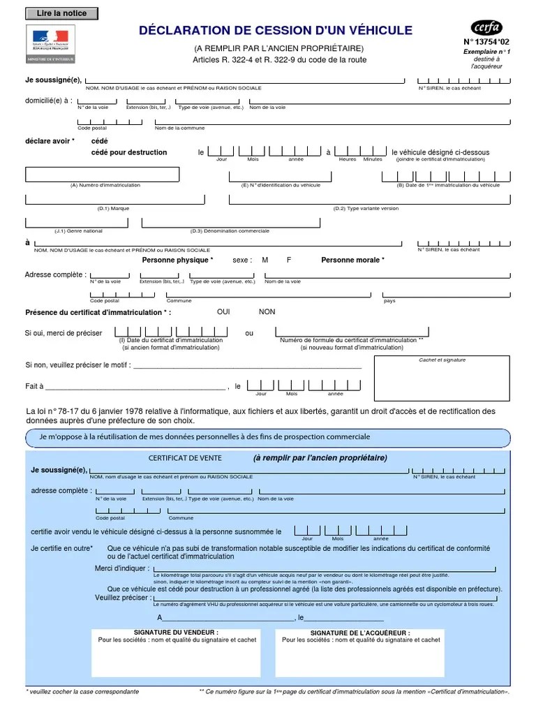 cession vehicule.pdf Données personnelles Transport