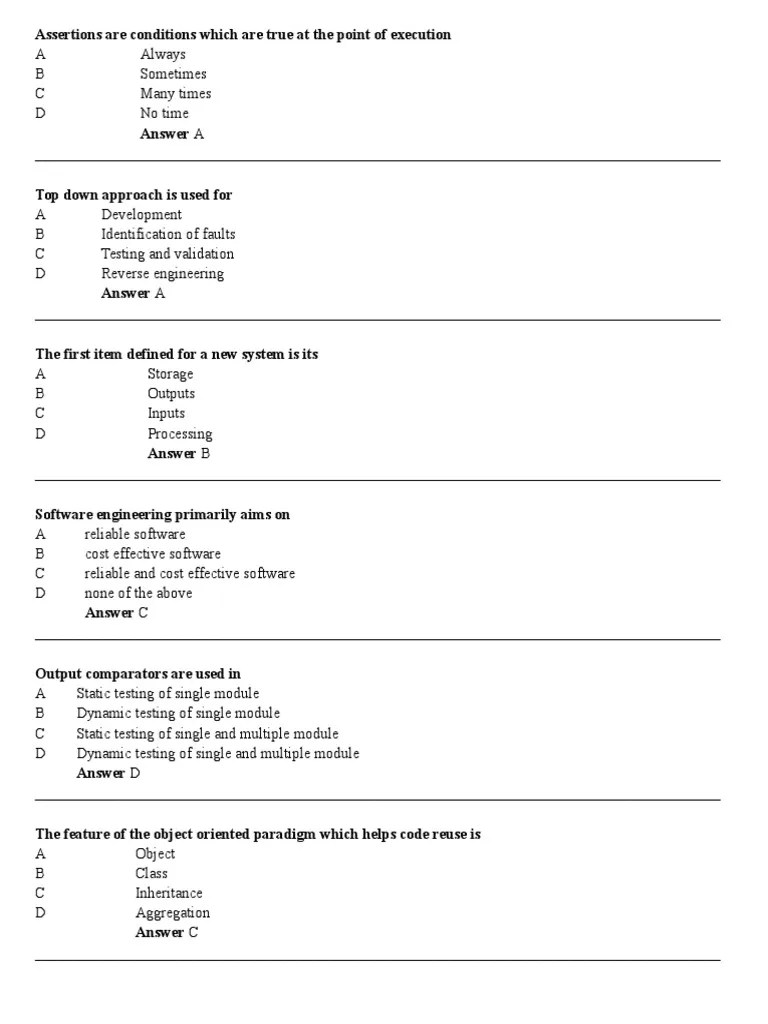 Software Development Life Cycle Models Mcqs Freeware Base