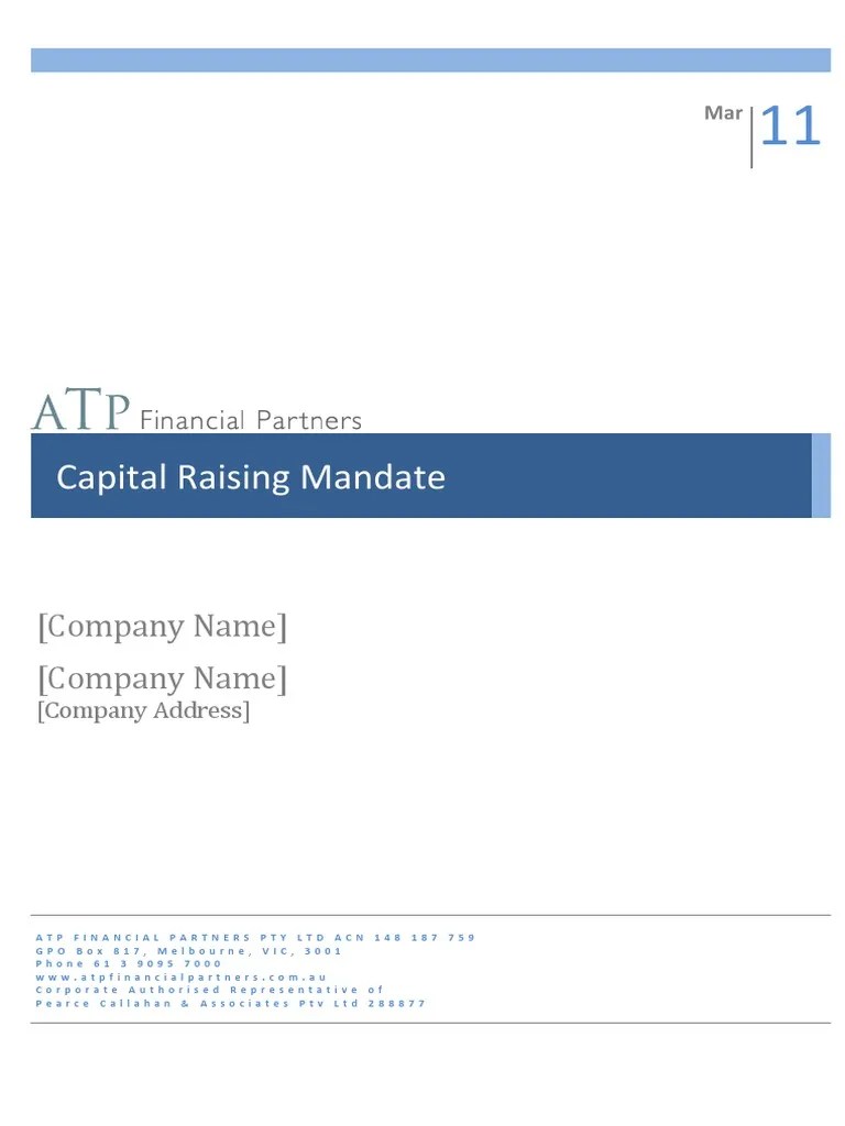 Mandate Template PDF Indemnity Value Added Tax