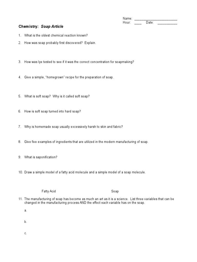 Chemistry Soap Article PDF