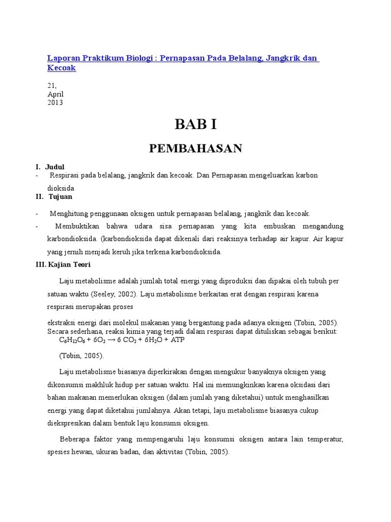 Laporan Praktikum Biologi Serangga