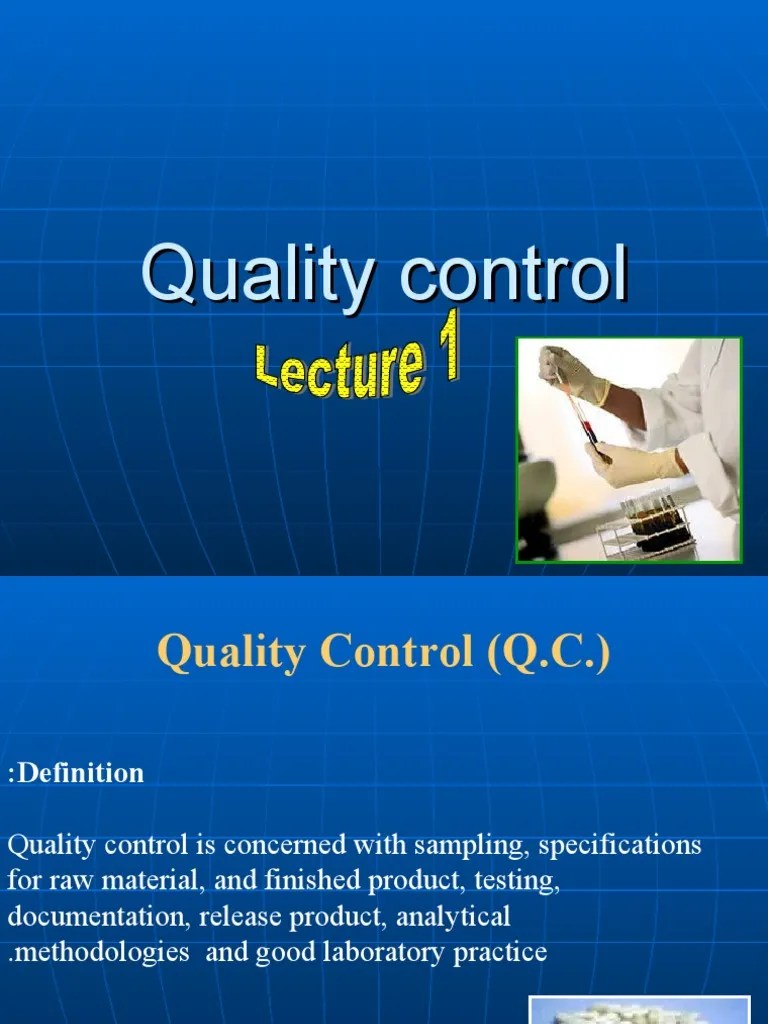Quality Control of Tablets Lecture 1 Tablet (Pharmacy