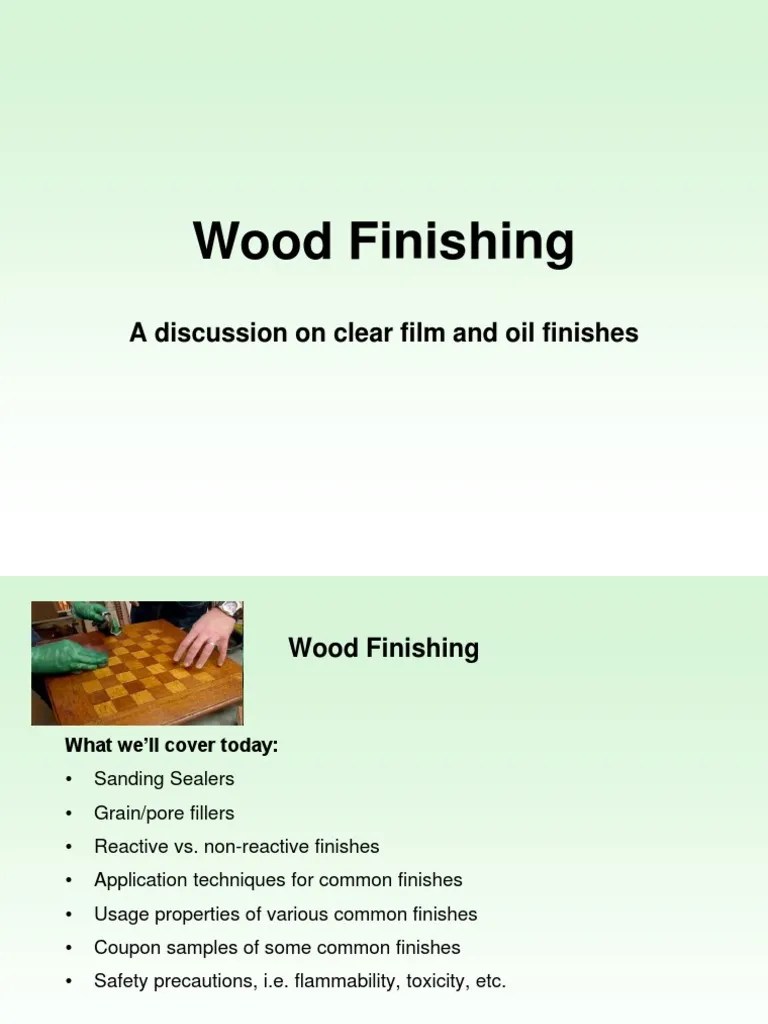 A Comprehensive Guide to Choosing and Applying the Right Wood Finish PDF Varnish Chemical