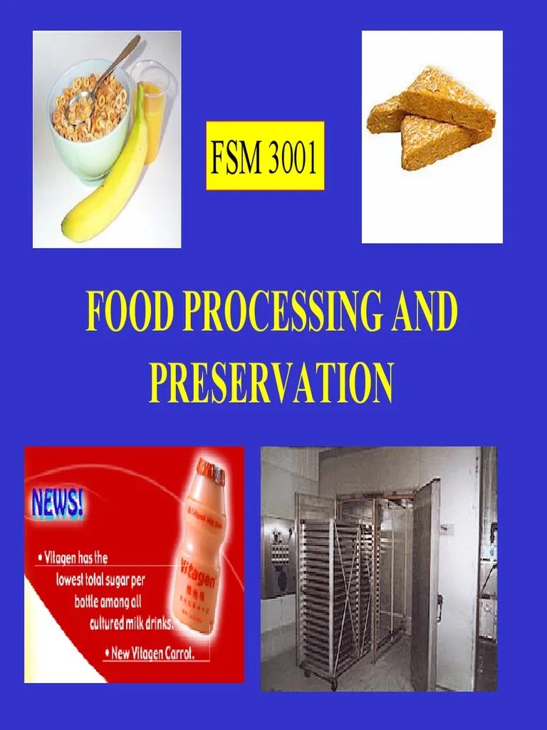 Intro Food Processing PDF PDF Food Preservation Food Processing