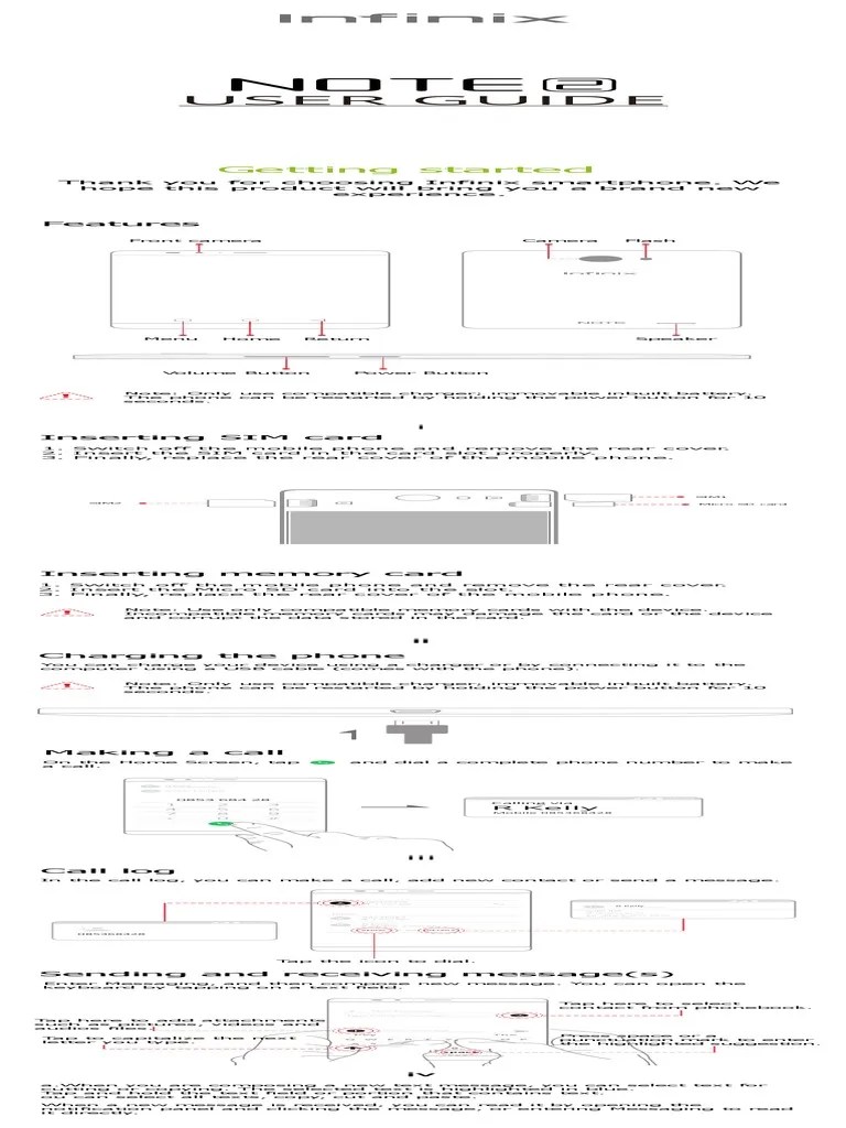 Note2 User Guide | PDF | Telephone | Battery Charger